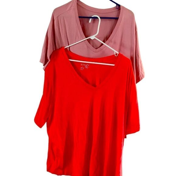 Terra & Sky Short Sleeve Tops Bundle Size 4X - Picture 1 of 7